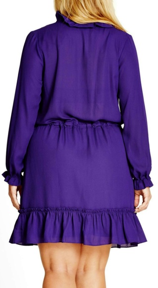 Purple Ruffle Dress - Picture 2 of 8